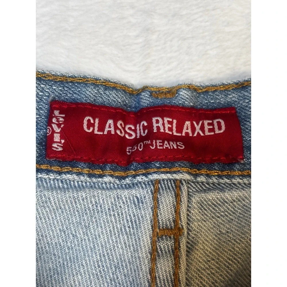 Levis 550 Jeans Men's 20S Classic Relaxed Fit Tapered Leg Denim Y2K‎ Cotton Blue